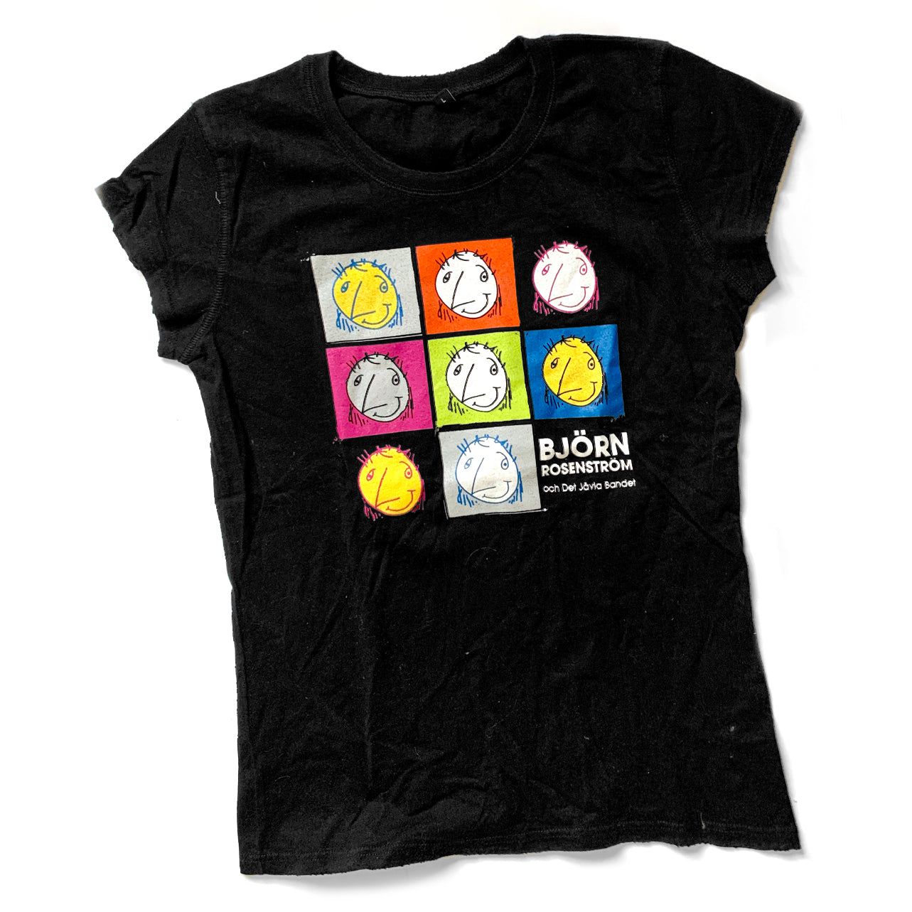T-shirt små gubbar svart dam
