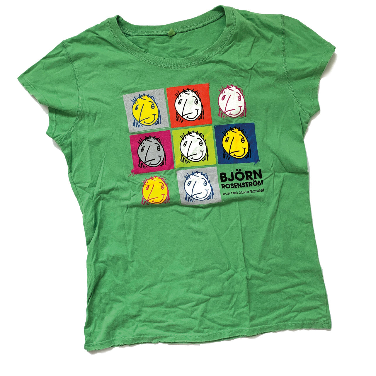T-shirt små gubbar grön dam