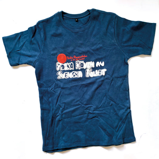 Rocka röven av svenska folket T-shirt mörkblå