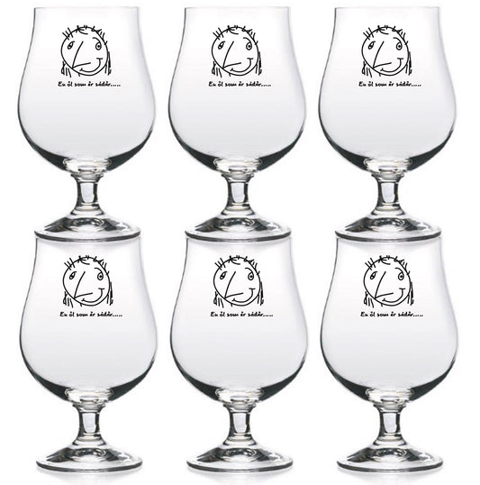 6-pack ölglas som är sådär.....